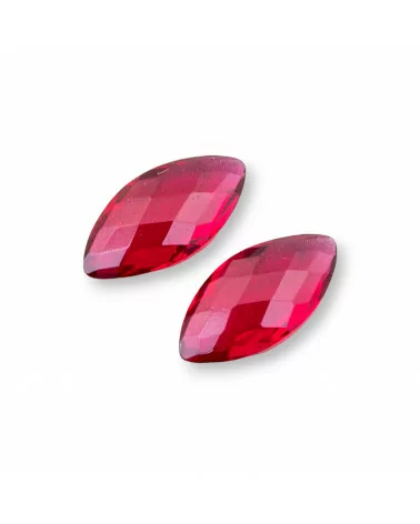 Componente Cabochon Pietra Idrotermale Ruby Riso 8x16mm 5pz- CABOCHON TERMODIFFUSO | Worldofjewel.com