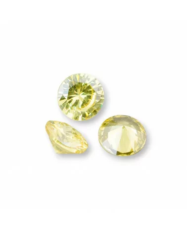 Componente Cabochon Zirconi Taglio Brillante 10x6mm 5pz Lemon- CABOCHON DI ZIRCONI | Worldofjewel.com