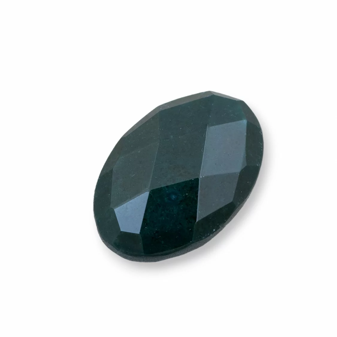 Componente Cabochon Grande Ovale Sfaccettato 20x30mm 1pz Agata Muschiata- CABOCHON GRANDI | Worldofjewel.com