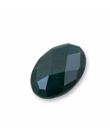 Componente Cabochon Grande Ovale Sfaccettato 20x30mm 1pz Agata Muschiata- CABOCHON GRANDI | Worldofjewel.com