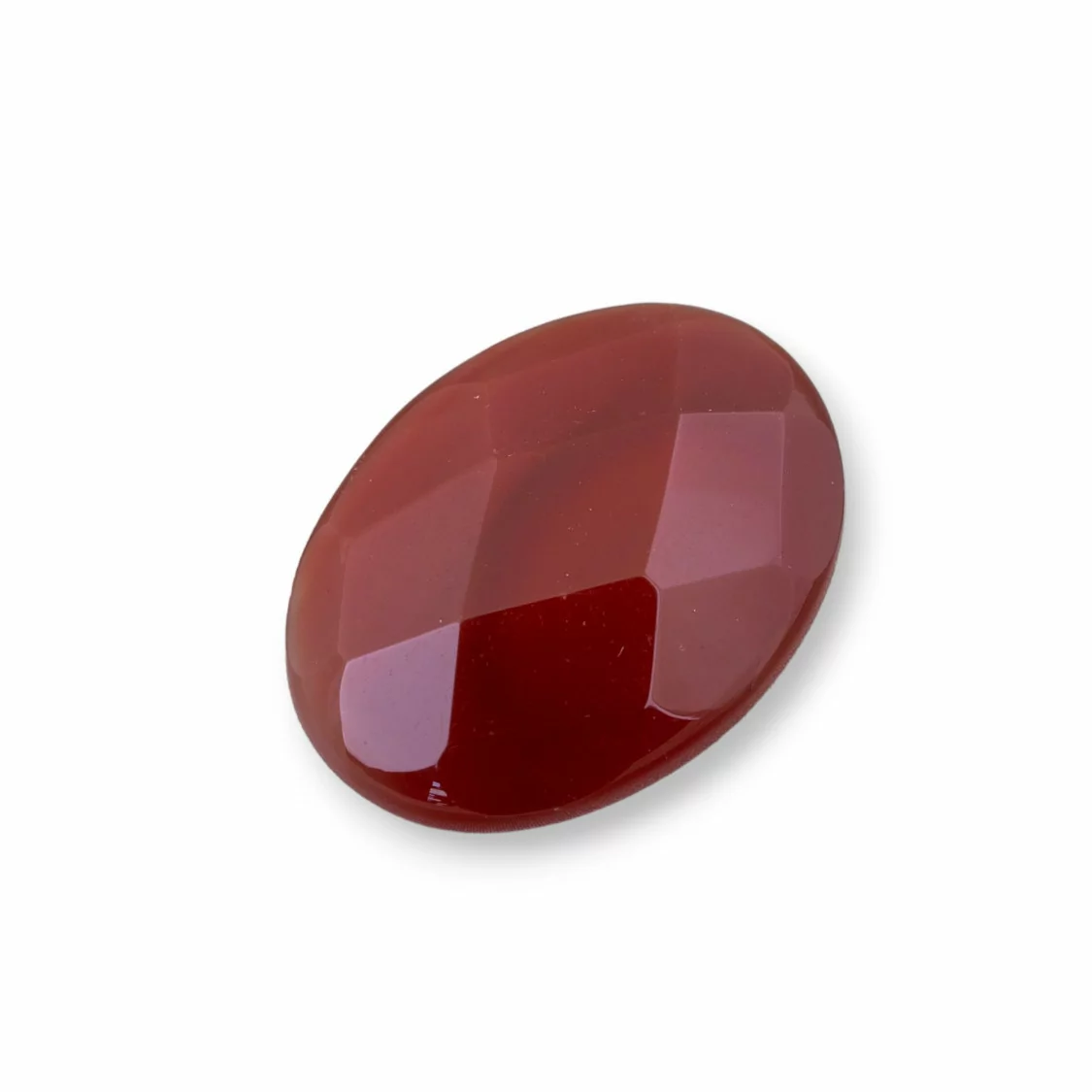 Componente Cabochon Grande Ovale Sfaccettato 20x30mm 1pz Corniola- CABOCHON GRANDI | Worldofjewel.com