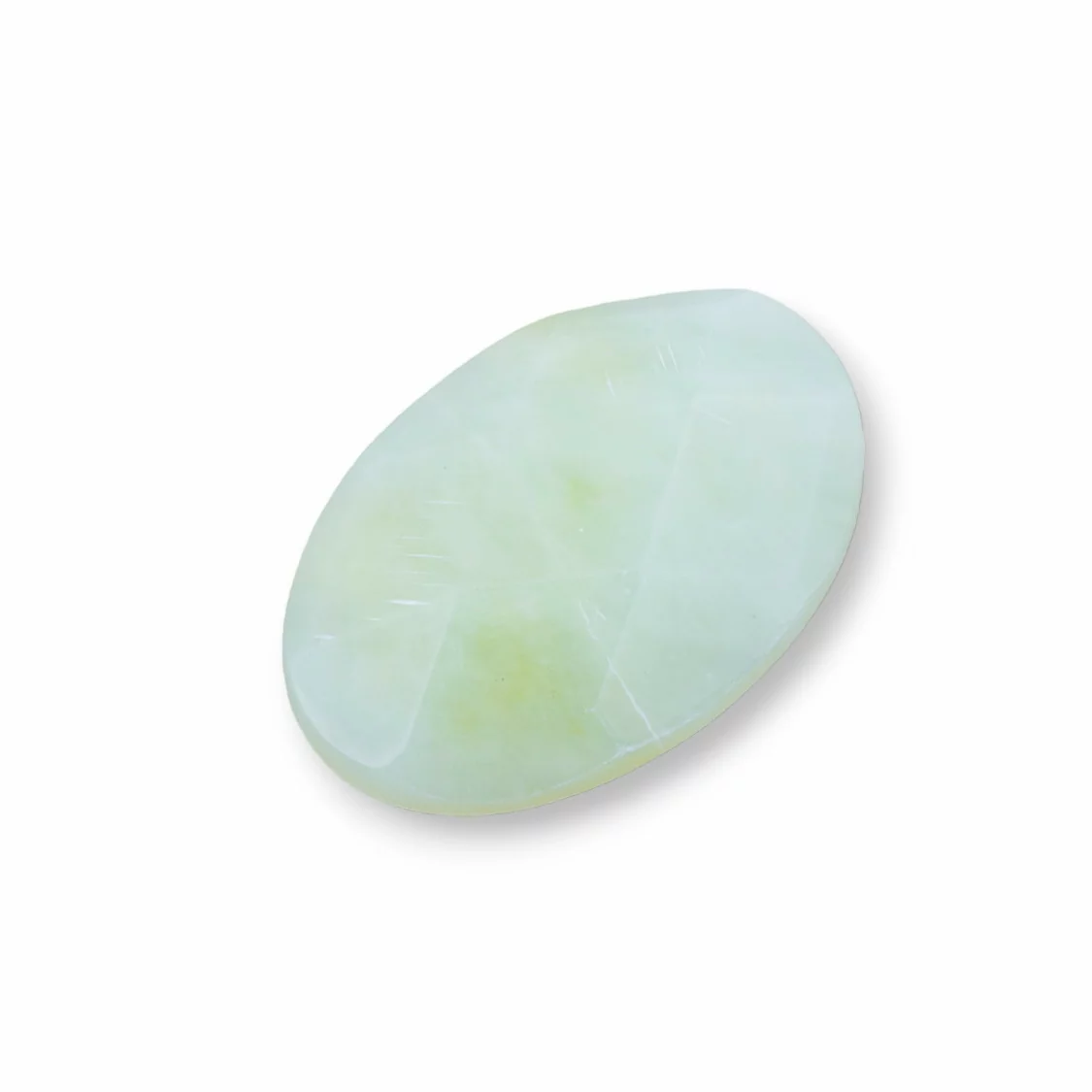 Componente Cabochon Grande Ovale Sfaccettato 20x30mm 1pz New Jade- CABOCHON GRANDI | Worldofjewel.com