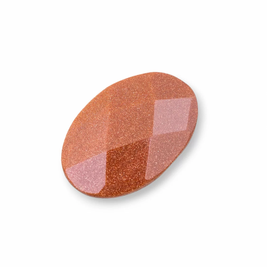 Componente Cabochon Grande Ovale Sfaccettato 20x30mm 1pz Pietra Del Sole- CABOCHON GRANDI | Worldofjewel.com