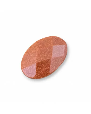 Componente Cabochon Grande Ovale Sfaccettato 20x30mm 1pz Pietra Del Sole- CABOCHON GRANDI | Worldofjewel.com