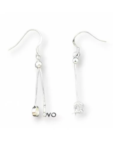 Base Per Orecchini Di Argento 925 Monachella Con Ciliegia 5x45mm 3 Paia-BASI DI ARGENTO 925 | Worldofjewel.com