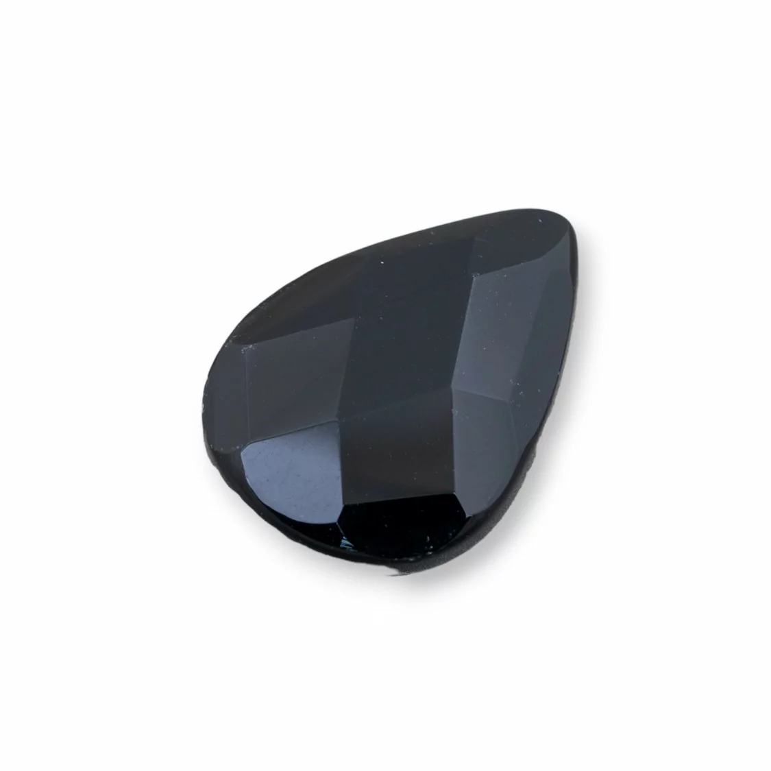 Componente Cabochon Grande Goccia Sfaccettata 20x30mm 1pz Onice- CABOCHON GRANDI | Worldofjewel.com