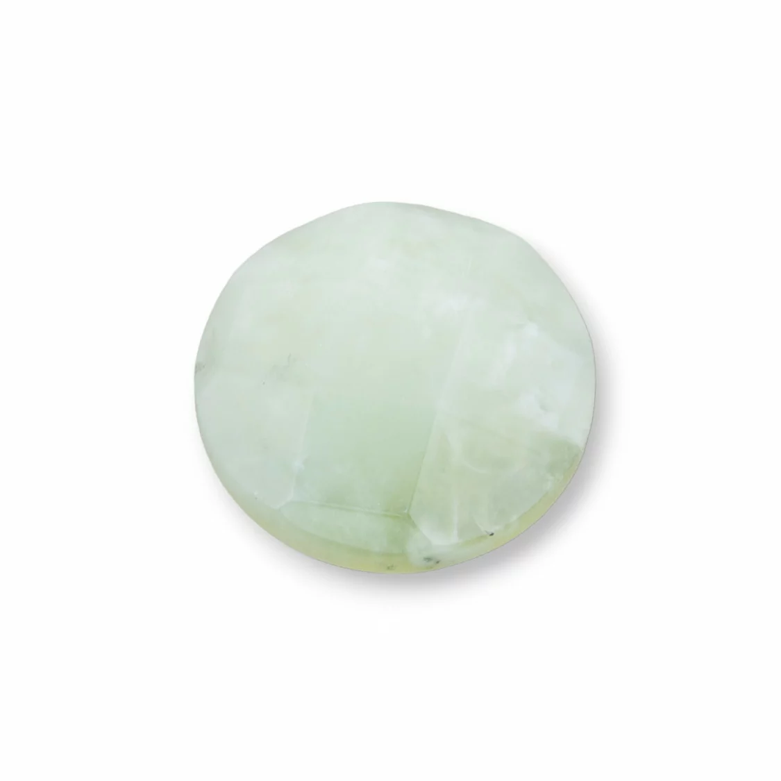 Componente Cabochon Grande Tondo Sfaccettato 30mm 1pz New Jade- CABOCHON GRANDI | Worldofjewel.com