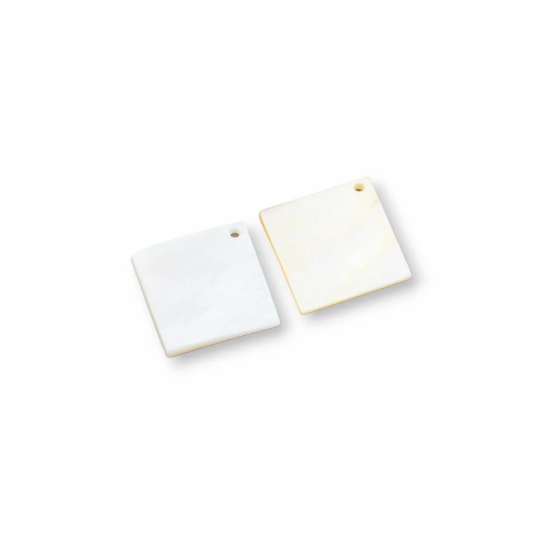 Componente Pendente Di Madreperla Bianco MOD28 27mm 4pz-CIONDOLI DI PIETRE DURE | Worldofjewel.com