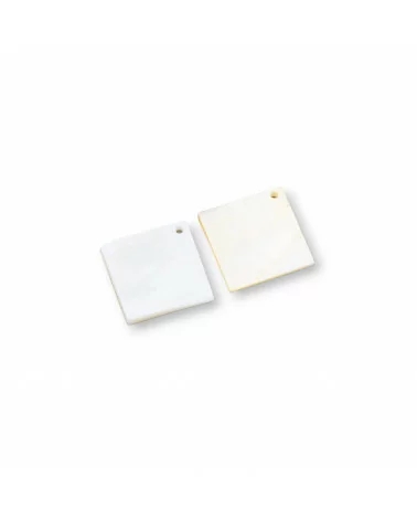 Componente Pendente Di Madreperla Bianco MOD28 27mm 4pz-CIONDOLI DI PIETRE DURE | Worldofjewel.com