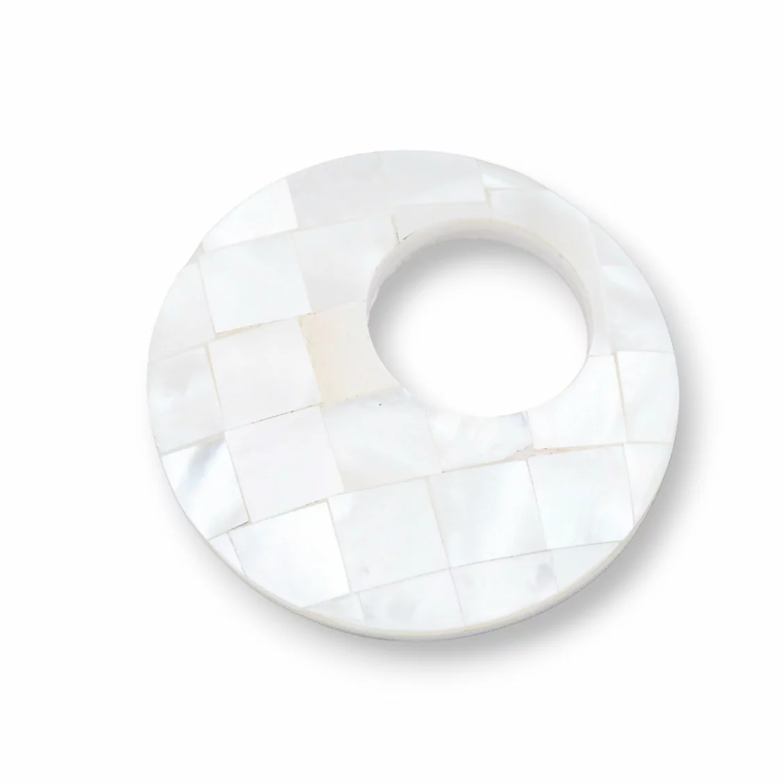 Componente Pendente Di Madreperla Bianco MOD62 37mm 1pz-CIONDOLI DI PIETRE DURE | Worldofjewel.com