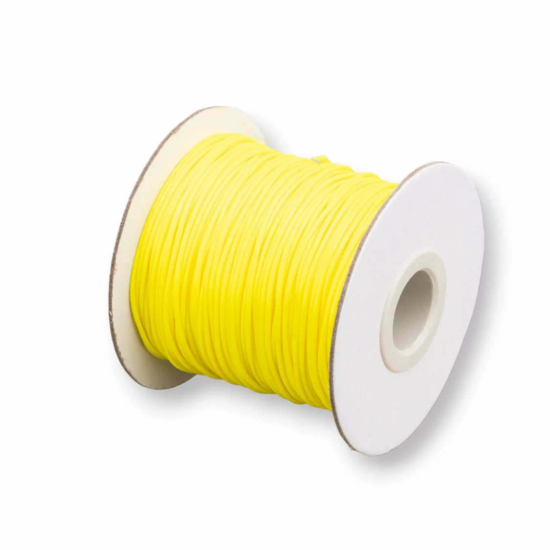 Cordone Cordoncino In Cotone Cerato 1,0mm 80 Metri Giallo-CORDONCINO CERATO | Worldofjewel.com