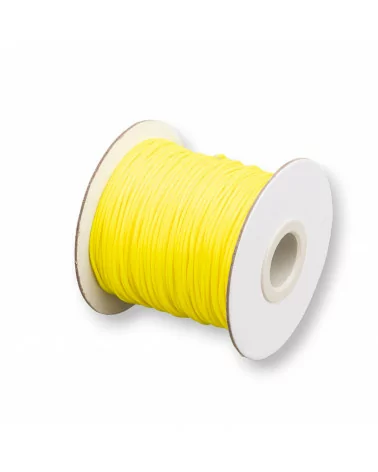 Cordone Cordoncino In Cotone Cerato 1,0mm 80 Metri Giallo-CORDONCINO CERATO | Worldofjewel.com