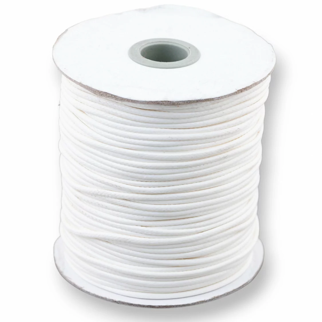 Cordone Cordoncino In Cotone Cerato 3,0mm 80 Metri Bianco-CORDONCINO CERATO | Worldofjewel.com