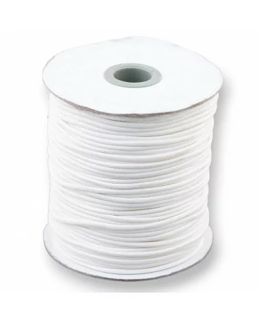 Cordone Cordoncino In Cotone Cerato 3,0mm 80 Metri Bianco-CORDONCINO CERATO | Worldofjewel.com