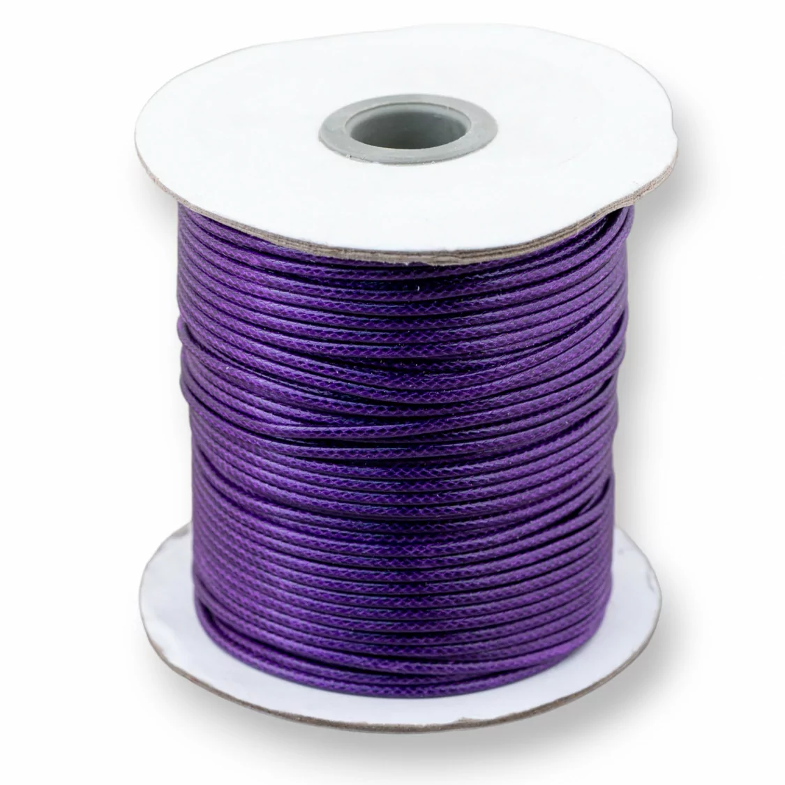 Cordone Cordoncino In Cotone Cerato 3,0mm 80 Metri Viola-CORDONCINO CERATO | Worldofjewel.com