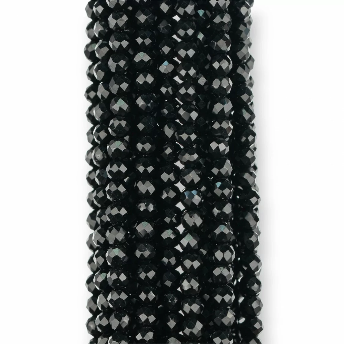 Zirconi Sintetici Perlina Tonda Sfaccettata Diamond Cut 3mm Nero-ZIRCONI | Worldofjewel.com