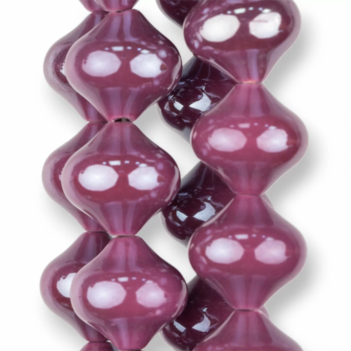 Ceramica Lucida Forma Trottola 22x21mm Viola-CERAMICA | Worldofjewel.com