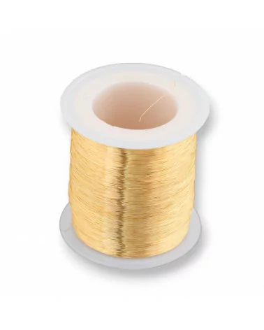 Filo di Ottone Modellabile Protetto Contro Ossidatura Misura 0,2mm 250gr Oro-FILI DI OTTONE E BRONZO | Worldofjewel.com