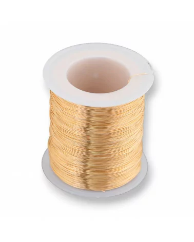 Filo di Ottone Modellabile Protetto Contro Ossidatura Misura 0,3mm 250gr Oro Rosa Chiaro-FILI DI OTTONE E BRONZO | Worldofjewel.com