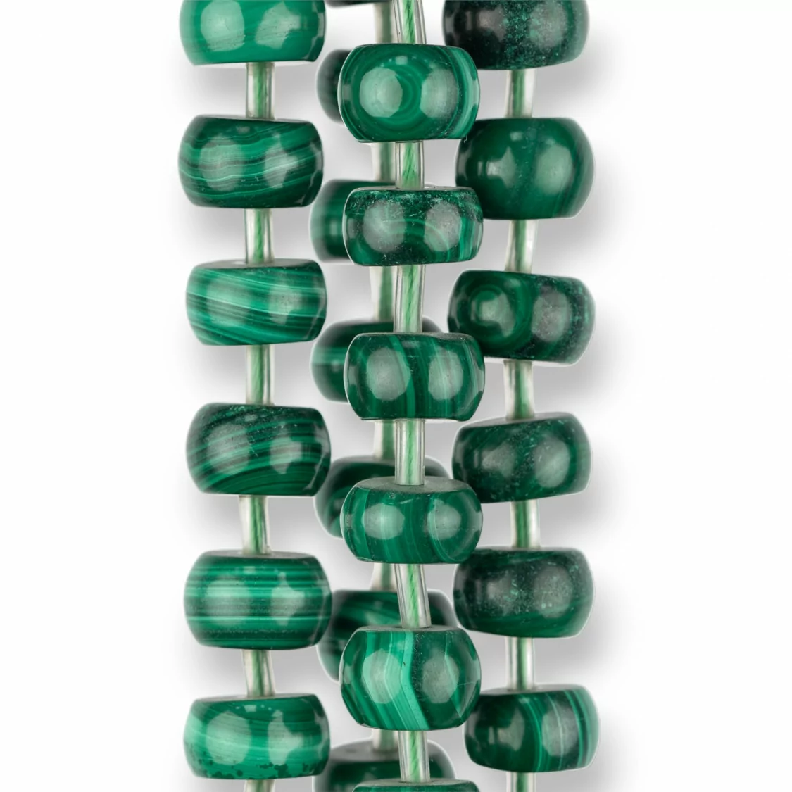 Malachite Rondelle 11-12x6mm-MALACHITE | Worldofjewel.com