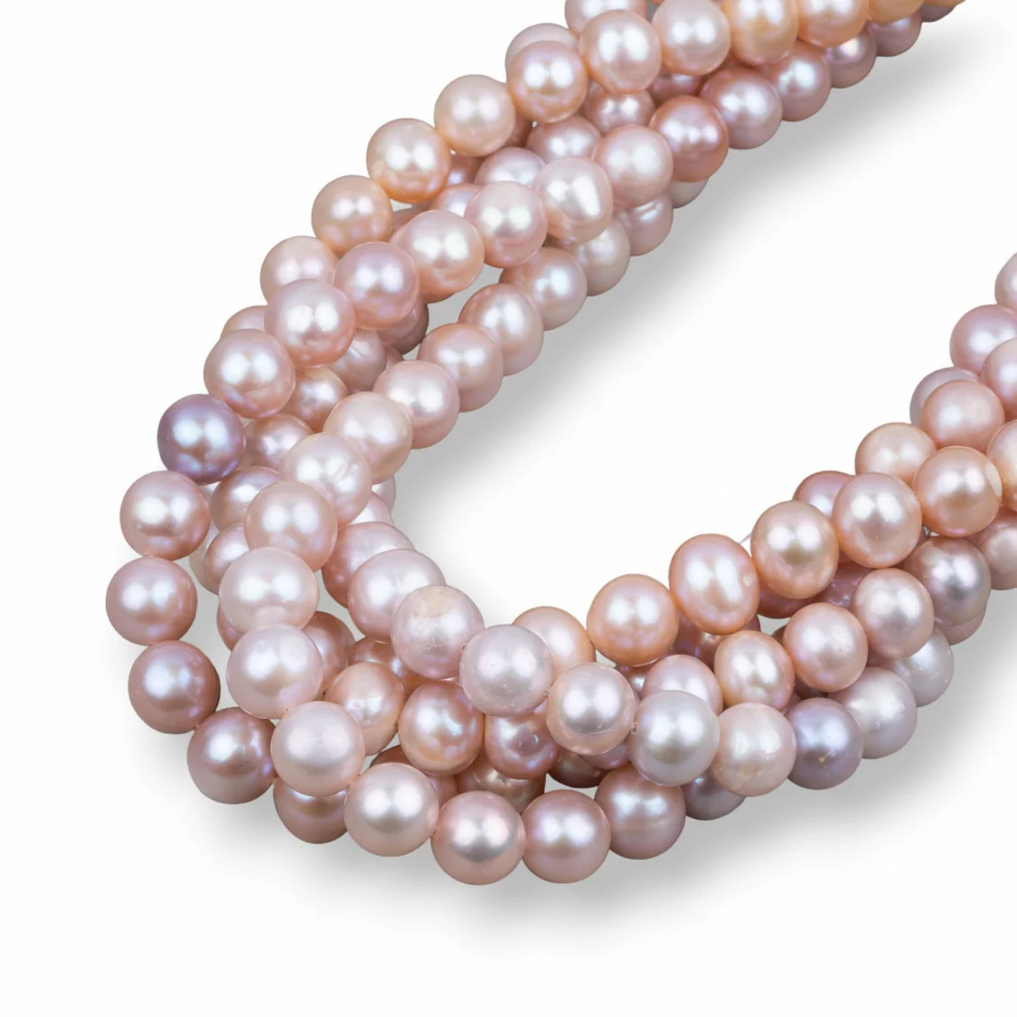 Perle Di Fiume Tondo 9,0-10,0mm A2 Rosa-TONDO | Worldofjewel.com