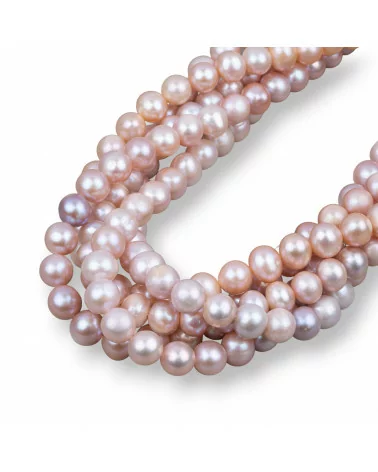 Perle Di Fiume Tondo 9,0-10,0mm A2 Rosa-TONDO | Worldofjewel.com