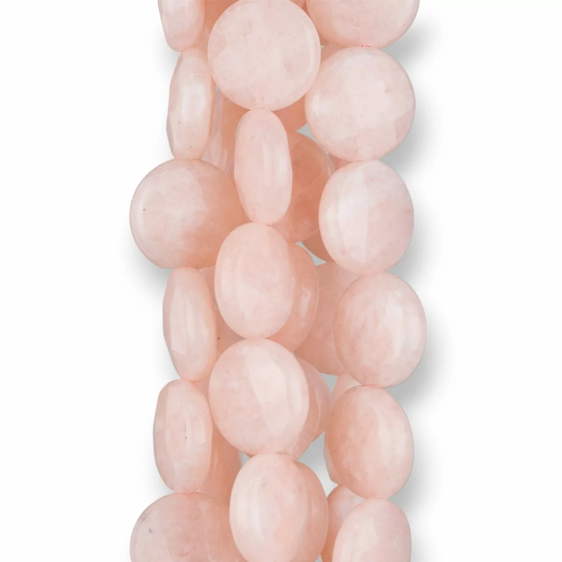 Giada Rosa Morganite Tondo Liscio Piatto Sfaccettato 14mm-GIADA ROSA | Worldofjewel.com