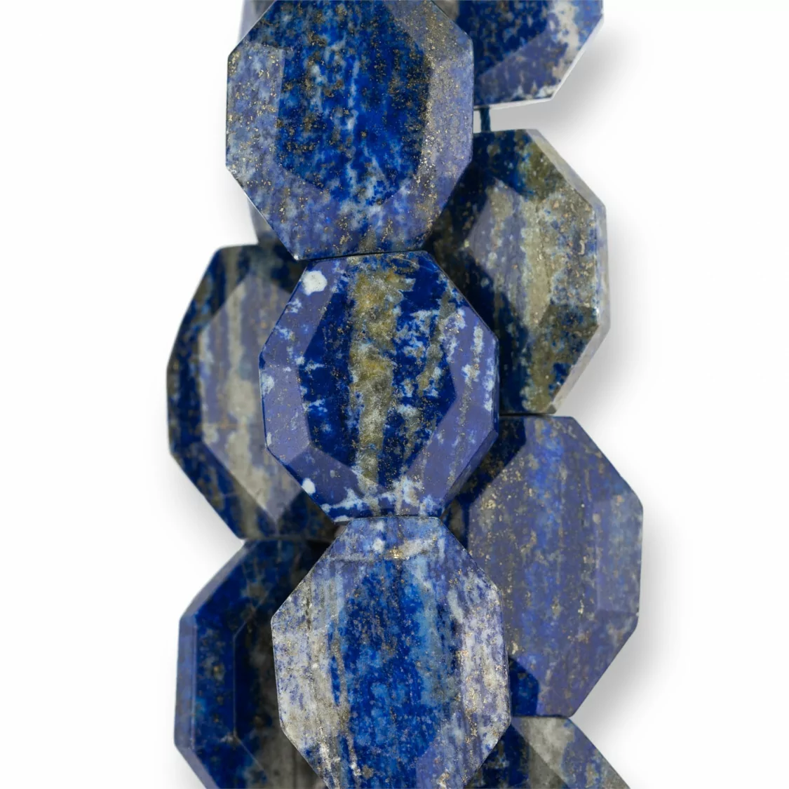 Lapislazzuli Blu Grezzo Sasso Piatto Sfaccettato 30x40mm-LAPISLAZZULI BLU GREZZO | Worldofjewel.com