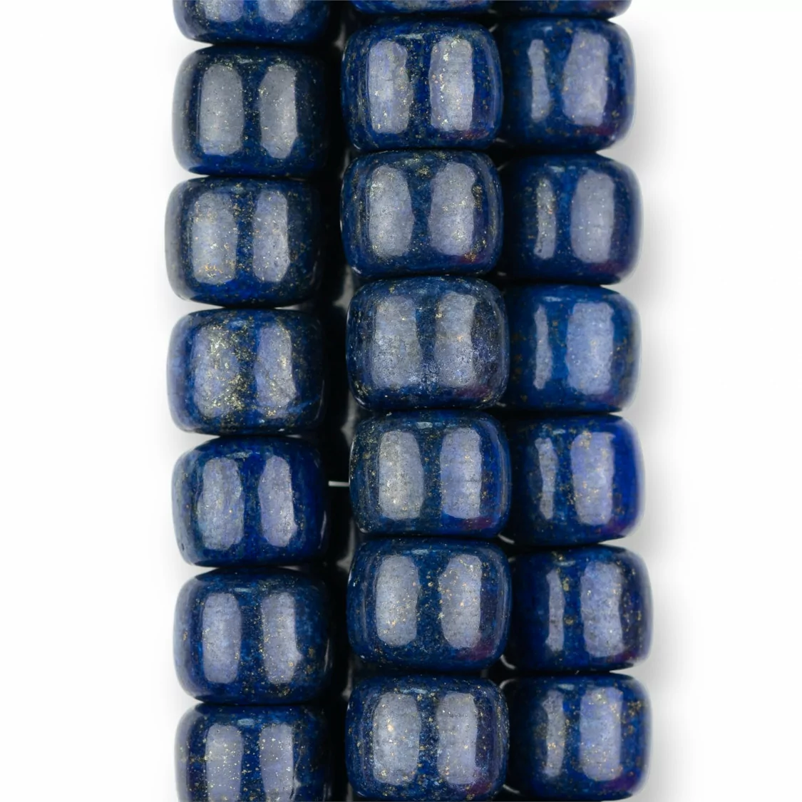 Lapislazzuli Blu Rinforzato Barilotto 12x10mm-LAPISLAZZULI BLU RINFORZATO | Worldofjewel.com