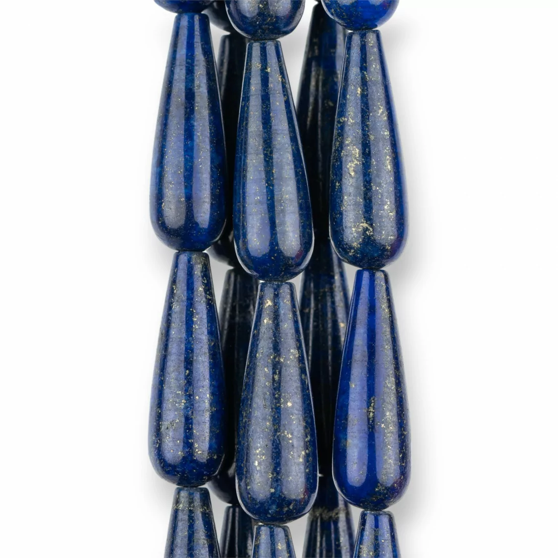 Lapislazzuli Blu Rinforzato Gocce Lisce 10x30mm-LAPISLAZZULI BLU RINFORZATO | Worldofjewel.com