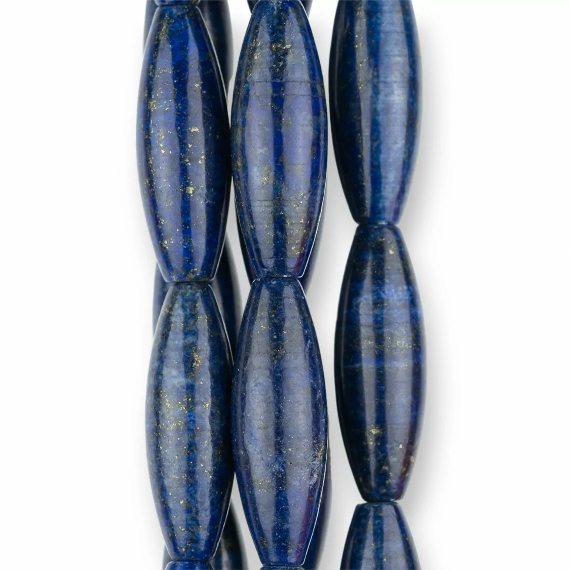 Lapislazzuli Blu Rinforzato Riso 10x30mm-LAPISLAZZULI BLU RINFORZATO | Worldofjewel.com