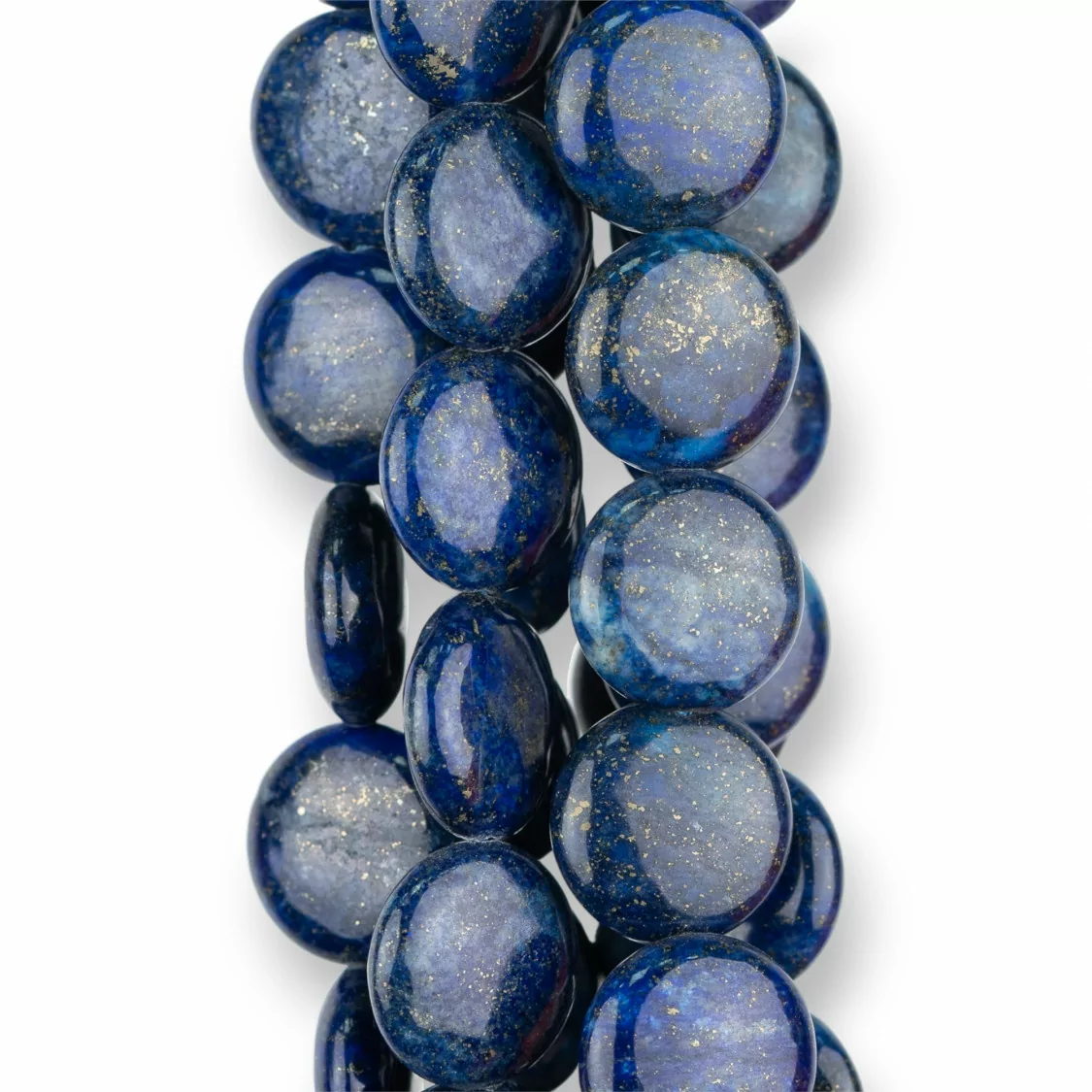 Lapislazzuli Blu Rinforzato Tondo Piatto Liscio 16mm-LAPISLAZZULI BLU RINFORZATO | Worldofjewel.com