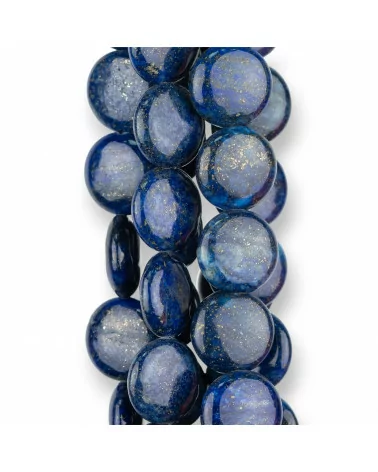 Lapislazzuli Blu Rinforzato Tondo Piatto Liscio 16mm-LAPISLAZZULI BLU RINFORZATO | Worldofjewel.com