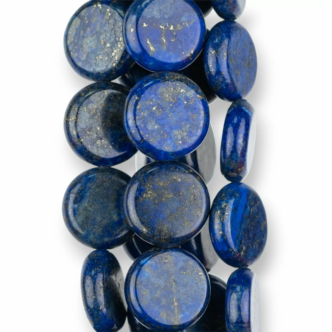 Lapislazzuli Blu Rinforzato Tondo Piatto Liscio 16mm Spessore 5mm-LAPISLAZZULI BLU RINFORZATO | Worldofjewel.com