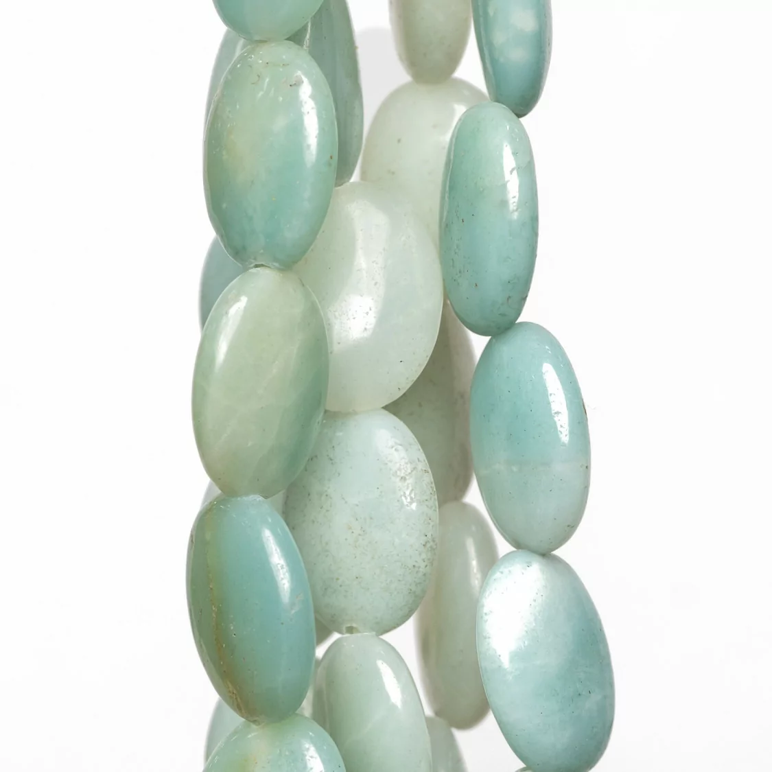 Amazzonite Ovale Piatto 12x16mm Chiaro-AMAZONITE CLASSICA | Worldofjewel.com