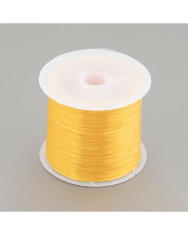 Filo di Elastico Multifilo Misura 0,5mm 30 Metri 1 Bobina Arancio Chiaro-FILO di ELASTICO | Worldofjewel.com