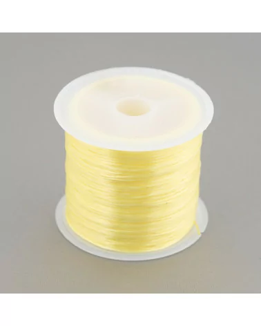 Filo di Elastico Multifilo Misura 0,5mm 30 Metri 1 Bobina Giallo-FILO di ELASTICO | Worldofjewel.com