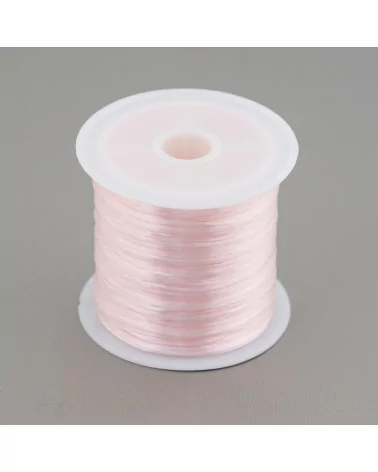 Filo di Elastico Multifilo Misura 0,5mm 30 Metri 1 Bobina Rosa Chiaro-FILO di ELASTICO | Worldofjewel.com