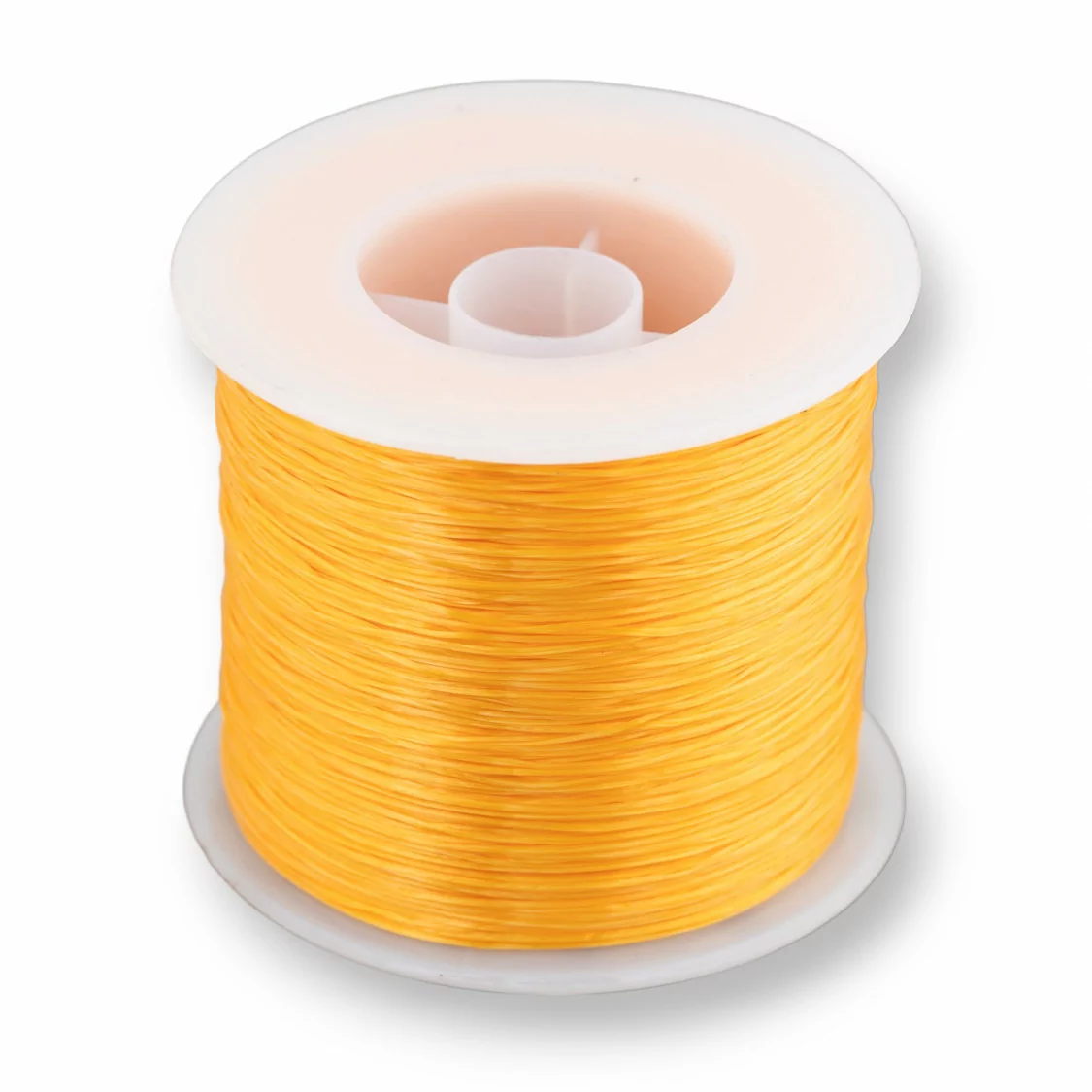 Filo di Elastico Multifilo Misura 0,5mm 500 Metri 1 Bobina Arancio Chiaro-FILO di ELASTICO | Worldofjewel.com