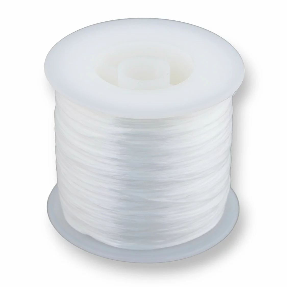 Filo di Elastico Multifilo Misura 0,5mm 500 Metri 1 Bobina Bianco-FILO di ELASTICO | Worldofjewel.com