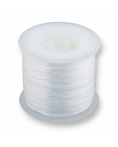 Filo di Elastico Multifilo Misura 0,5mm 500 Metri 1 Bobina Bianco-FILO di ELASTICO | Worldofjewel.com