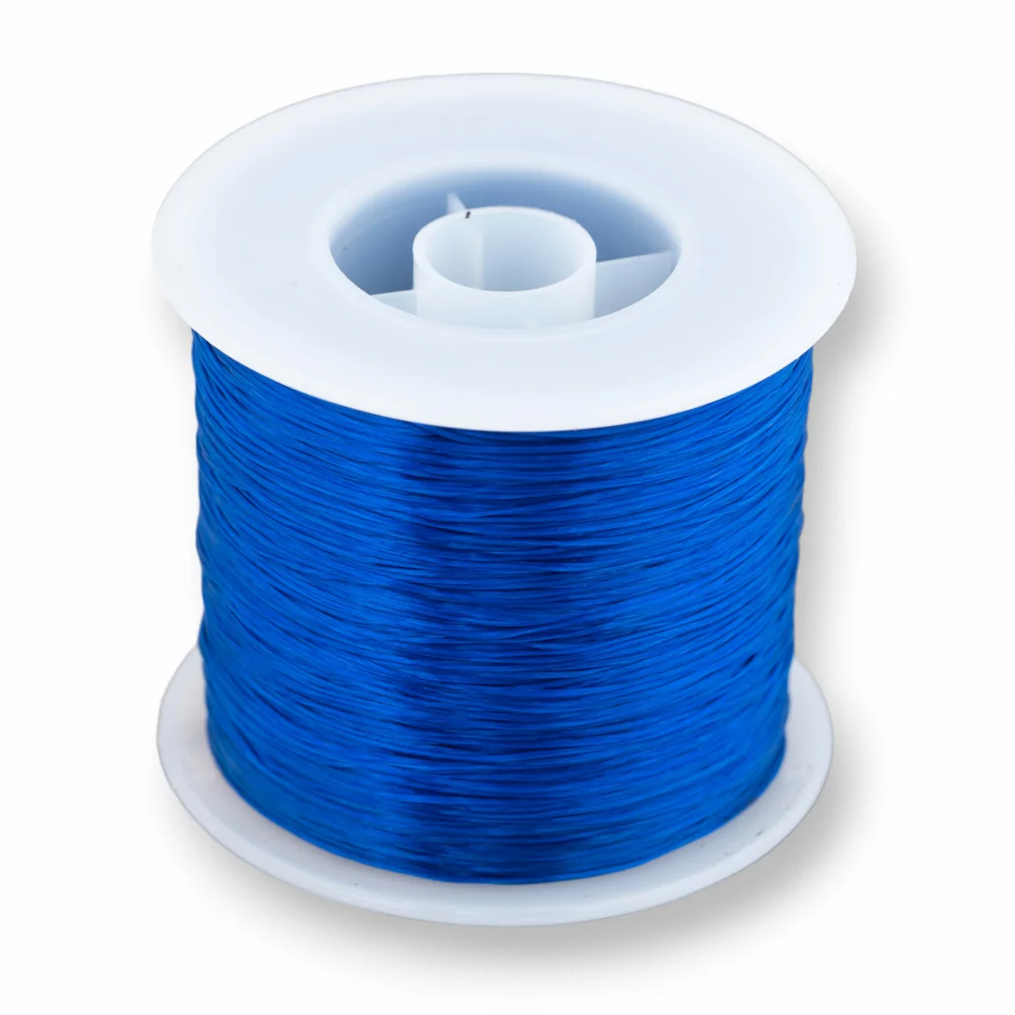 Filo di Elastico Multifilo Misura 0,5mm 500 Metri 1 Bobina Blu Elettrico-FILO di ELASTICO | Worldofjewel.com