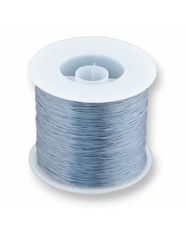 Filo di Elastico Multifilo Misura 0,5mm 500 Metri 1 Bobina Grigio-FILO di ELASTICO | Worldofjewel.com