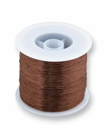 Filo di Elastico Multifilo Misura 0,5mm 500 Metri 1 Bobina Marrone-FILO di ELASTICO | Worldofjewel.com