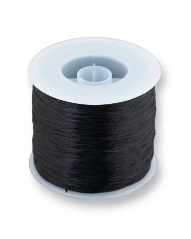 Filo di Elastico Multifilo Misura 0,5mm 500 Metri 1 Bobina Nero-FILO di ELASTICO | Worldofjewel.com