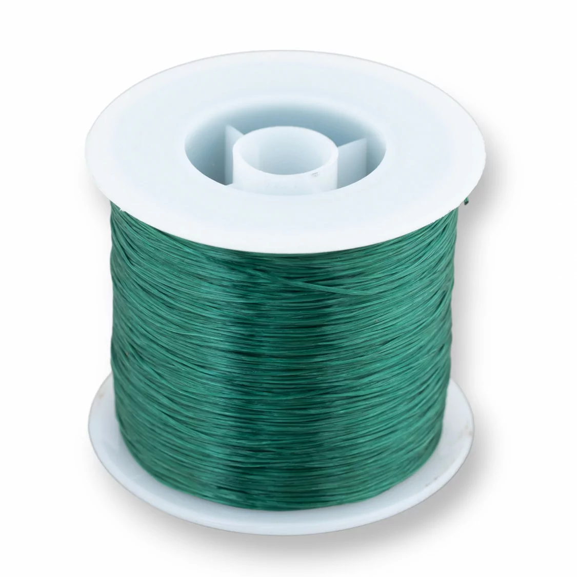 Filo di Elastico Multifilo Misura 0,5mm 500 Metri 1 Bobina Verde Smeraldo-FILO di ELASTICO | Worldofjewel.com