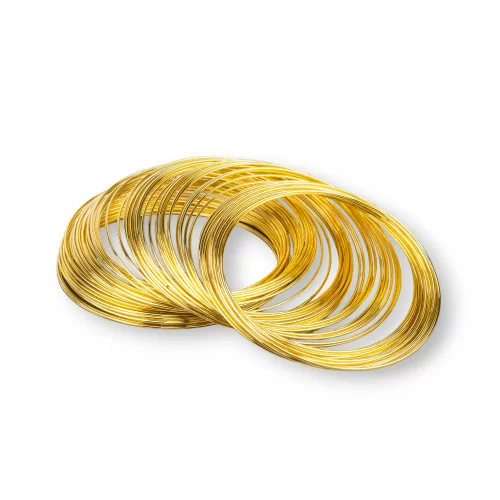 Filo Armonico Di Acciaio 316 Per Bracciali 1,0x65mm 75gr Placcato Oro-FILO DI ACCIAIO | Worldofjewel.com