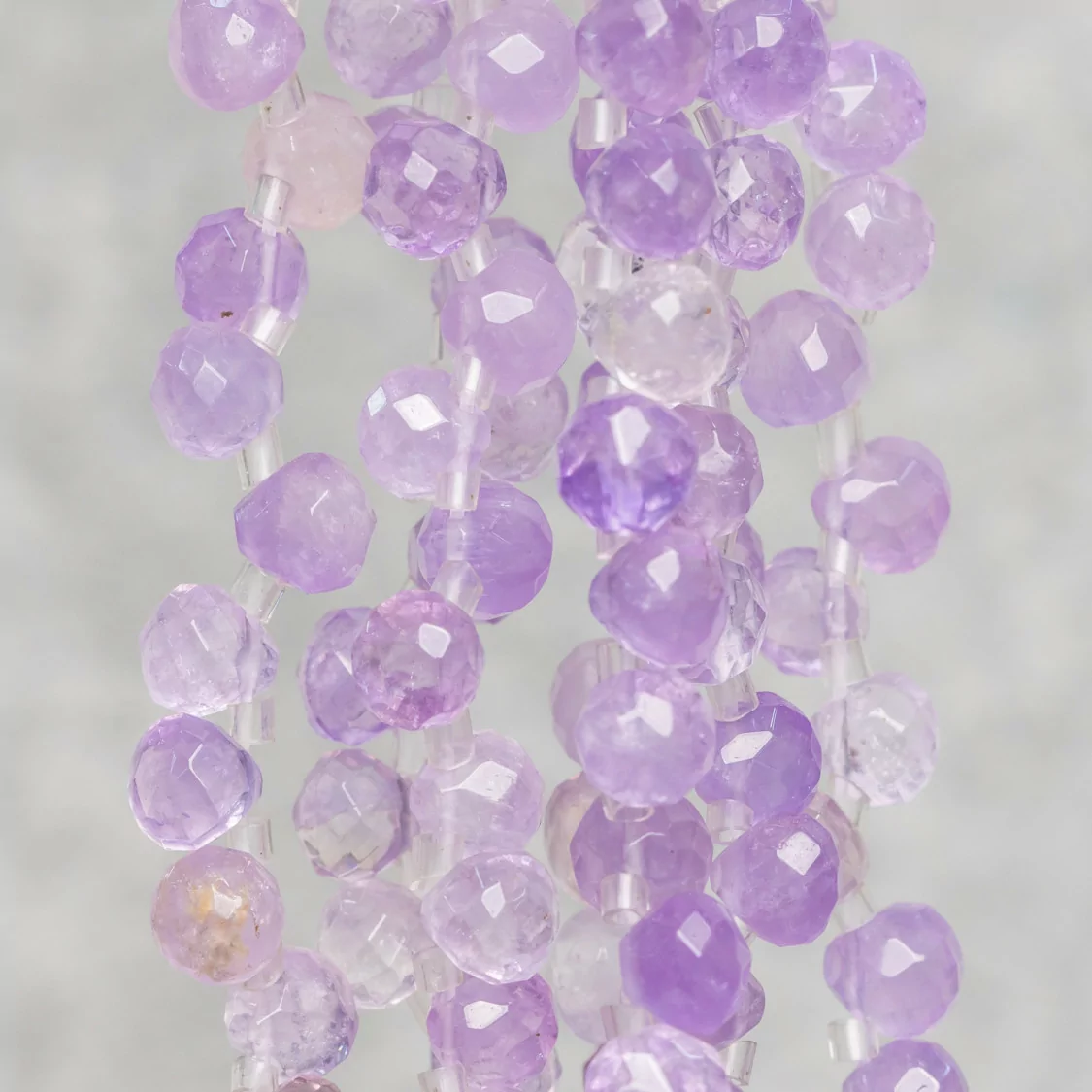 Ametista Lavanda Gocce Sfaccettate 7x7mm-AMETISTA LAVANDA | Worldofjewel.com