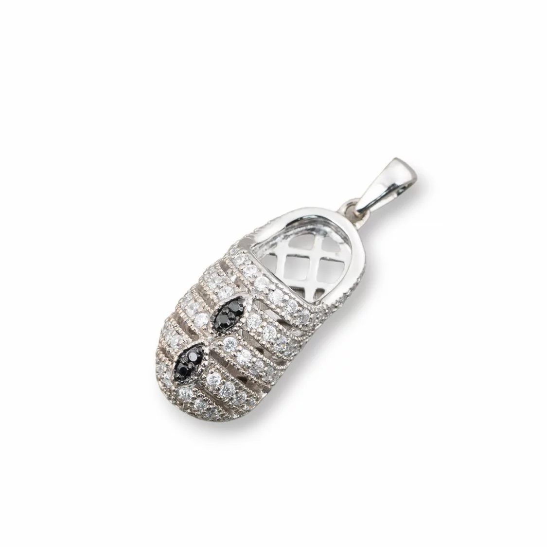 Pendenti Di Argento 925 Sandalo Sabot 11x28mm-ARGENTO 925 DESIGN ITALY | Worldofjewel.com