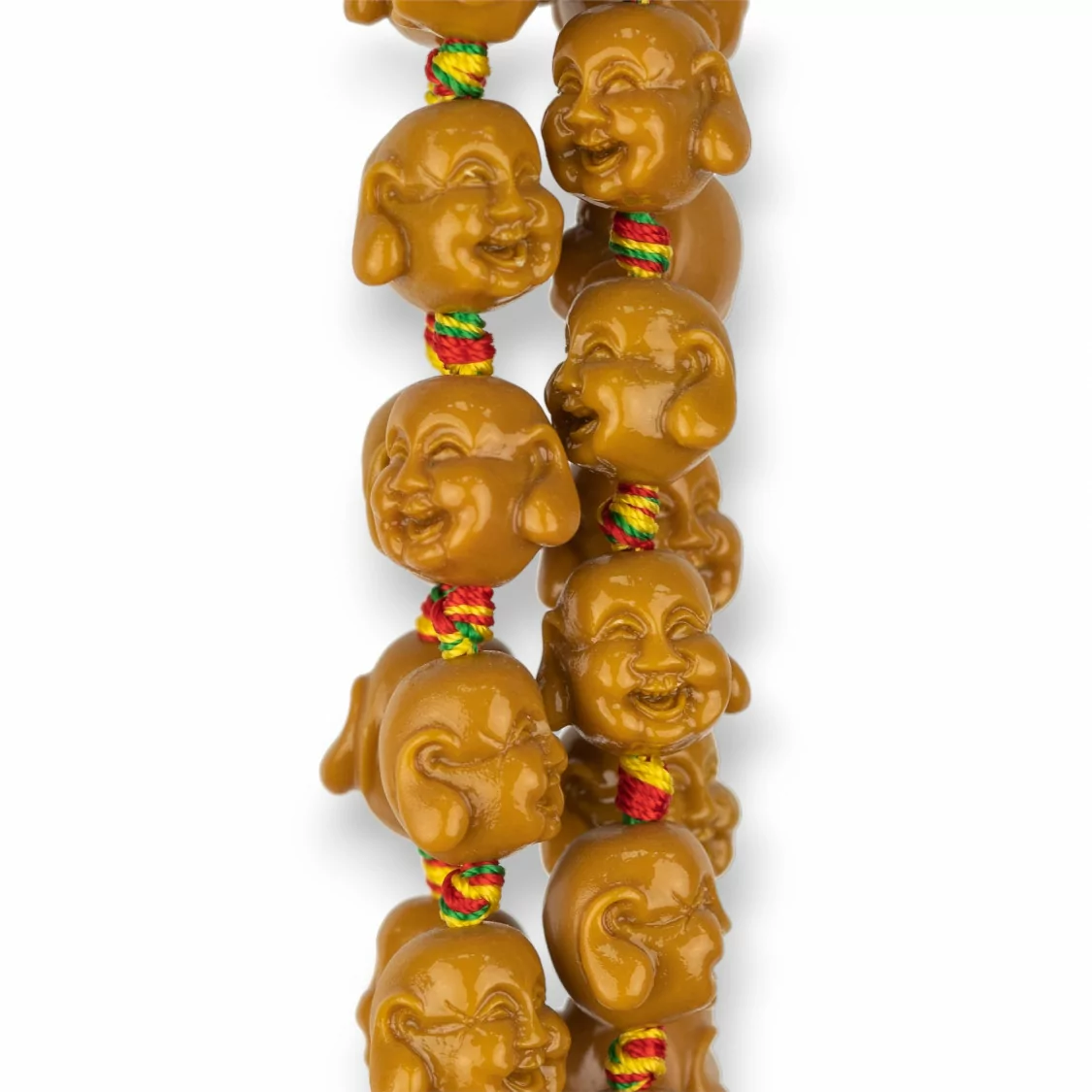 Resina Buddha 15x13mm 20pz Marrone Chiaro-RESINA A FILO | Worldofjewel.com